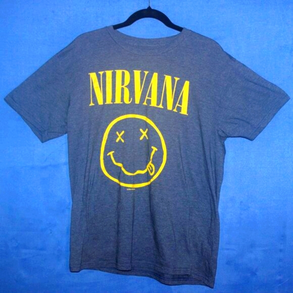 Nirvana Smiley Face T-Shirt L - Picture 1 of 4
